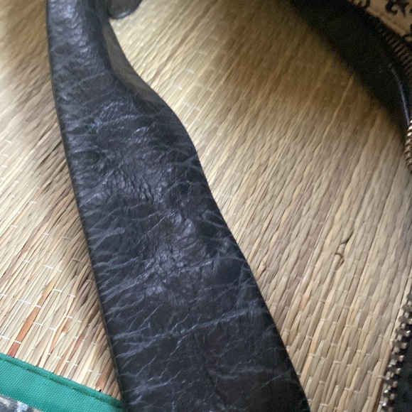 Genuine Black Leather Hobo Bag - Picture 13 of 15